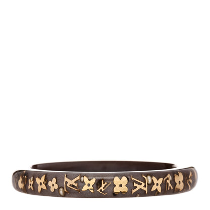 Louis Vuitton Resin Swarovski Pearl Medium Inclusion Bracelet PM Praline 3 of 4