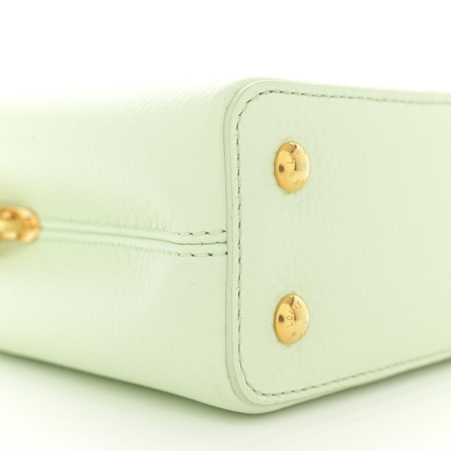 Louis Vuitton Taurillon Karung Mini Capucines Vert D'eau Green 8 of 10