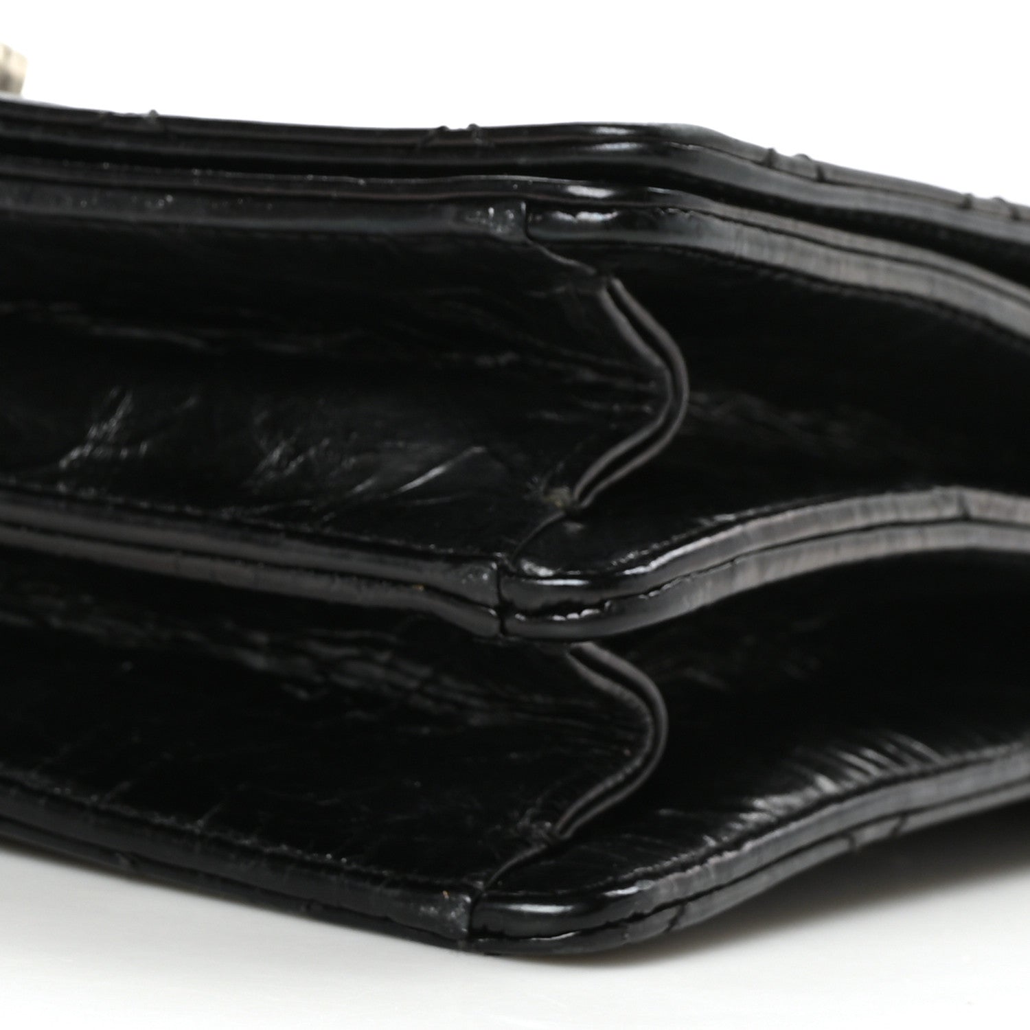 Chanel Glazed Calfskin Quilted Rita Top Handle Flap Black 8 of 9