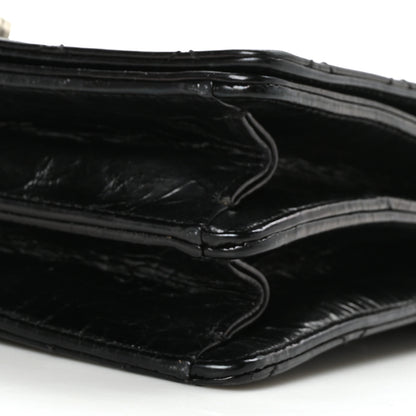 Chanel Glazed Calfskin Quilted Rita Top Handle Flap Black 8 of 9