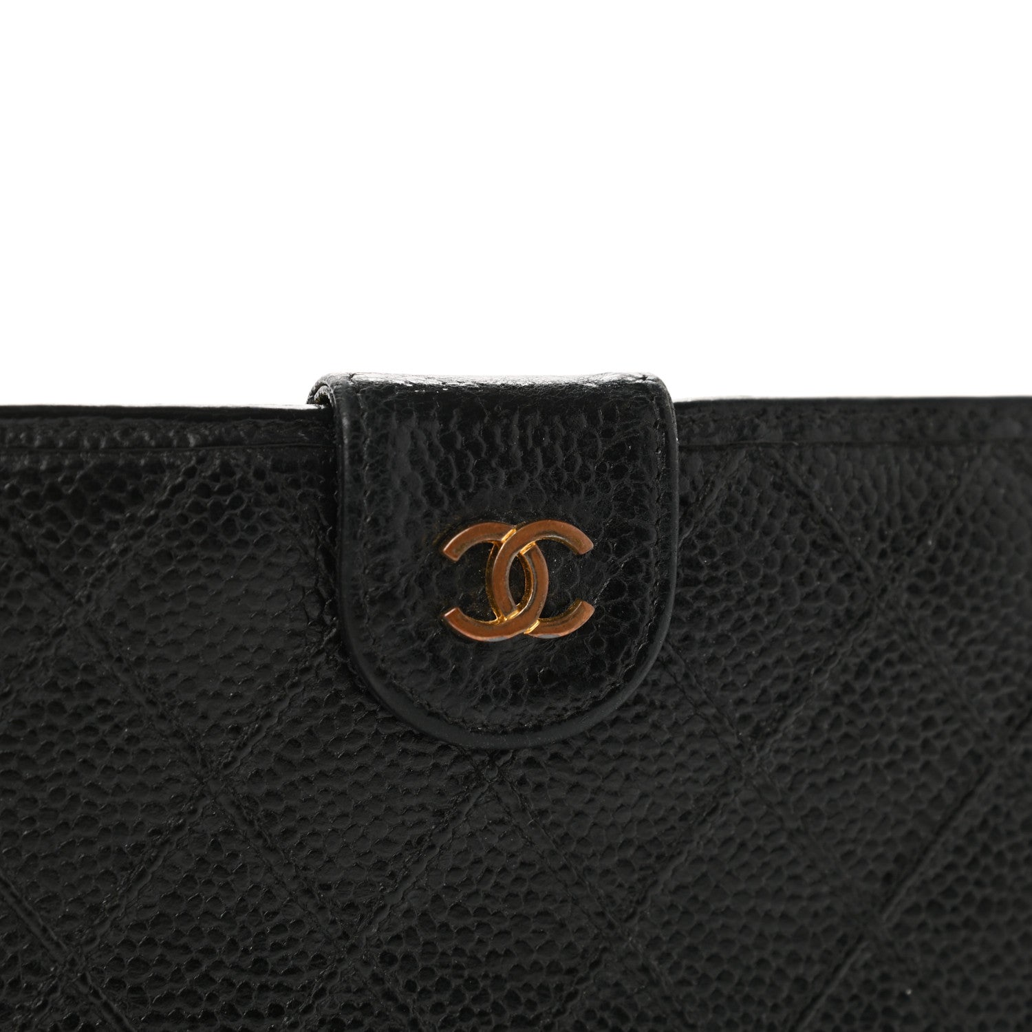 Chanel Caviar Stitched French Wallet Black 9 of 11