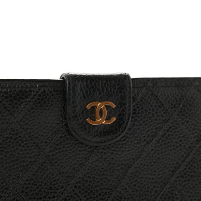 Chanel Caviar Stitched French Wallet Black 9 of 11