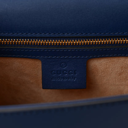 Gucci Calfskin Small Sylvie Shoulder Bag Blue Agata 6 of 9