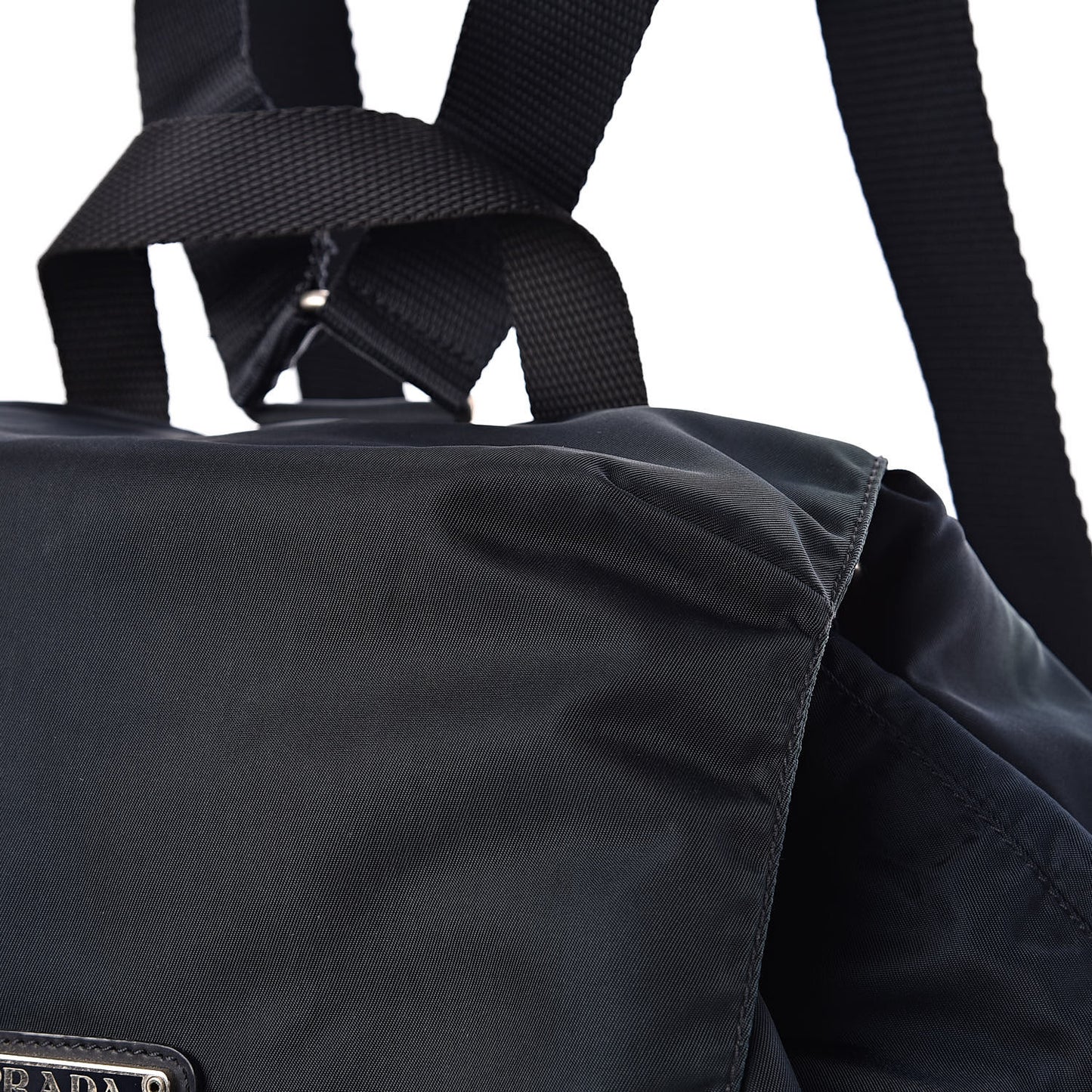 Nylon Vela Medium Backpack Bluette