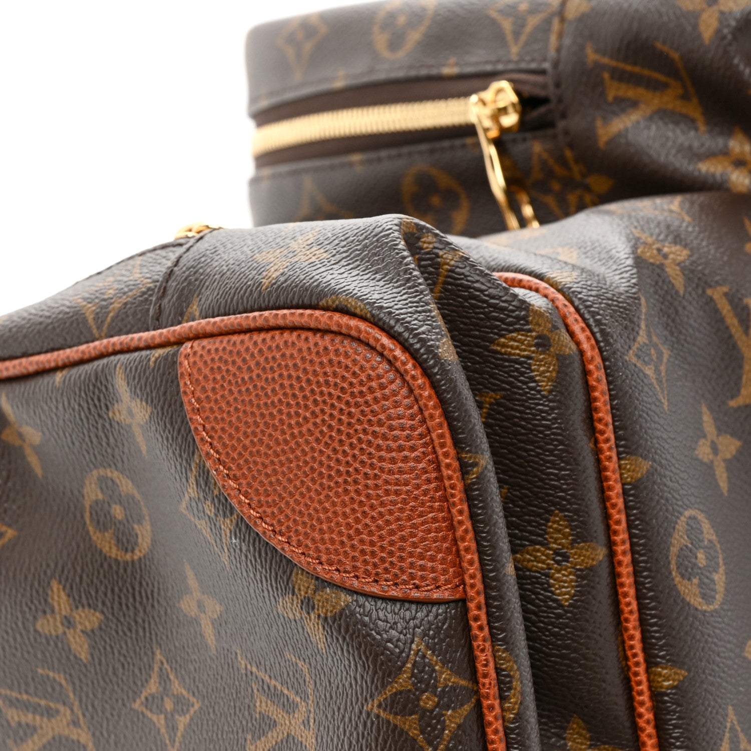 Louis Vuitton X NBA Monogram Grain Cowhide Ball Keepall Trio Pocket Bag 14 of 20