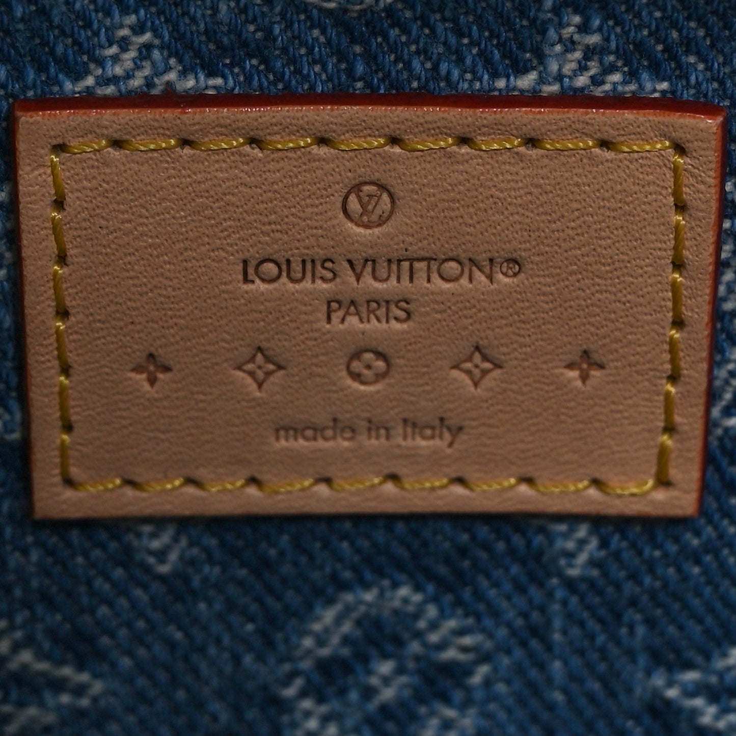 Monogram Denim High Rise Bumbag Blue