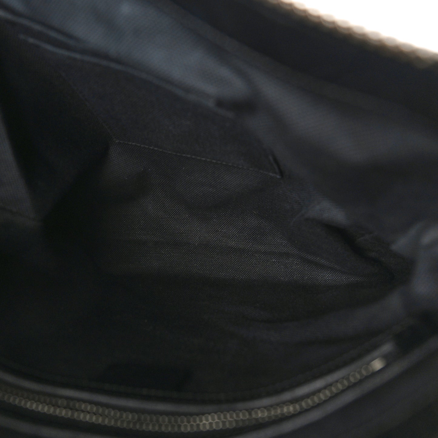 GG Supreme Monogram Appia Calfskin Web Flat Messenger Bag Black Grey