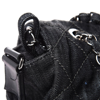 Chanel Denim Quilted Stretch Spirit Messenger Bag 10 of 14