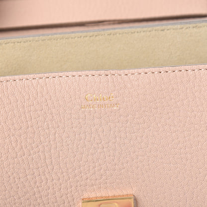 Chloe Grained Lambskin Drew Shoulder Bag Cement Pink 5 of 9