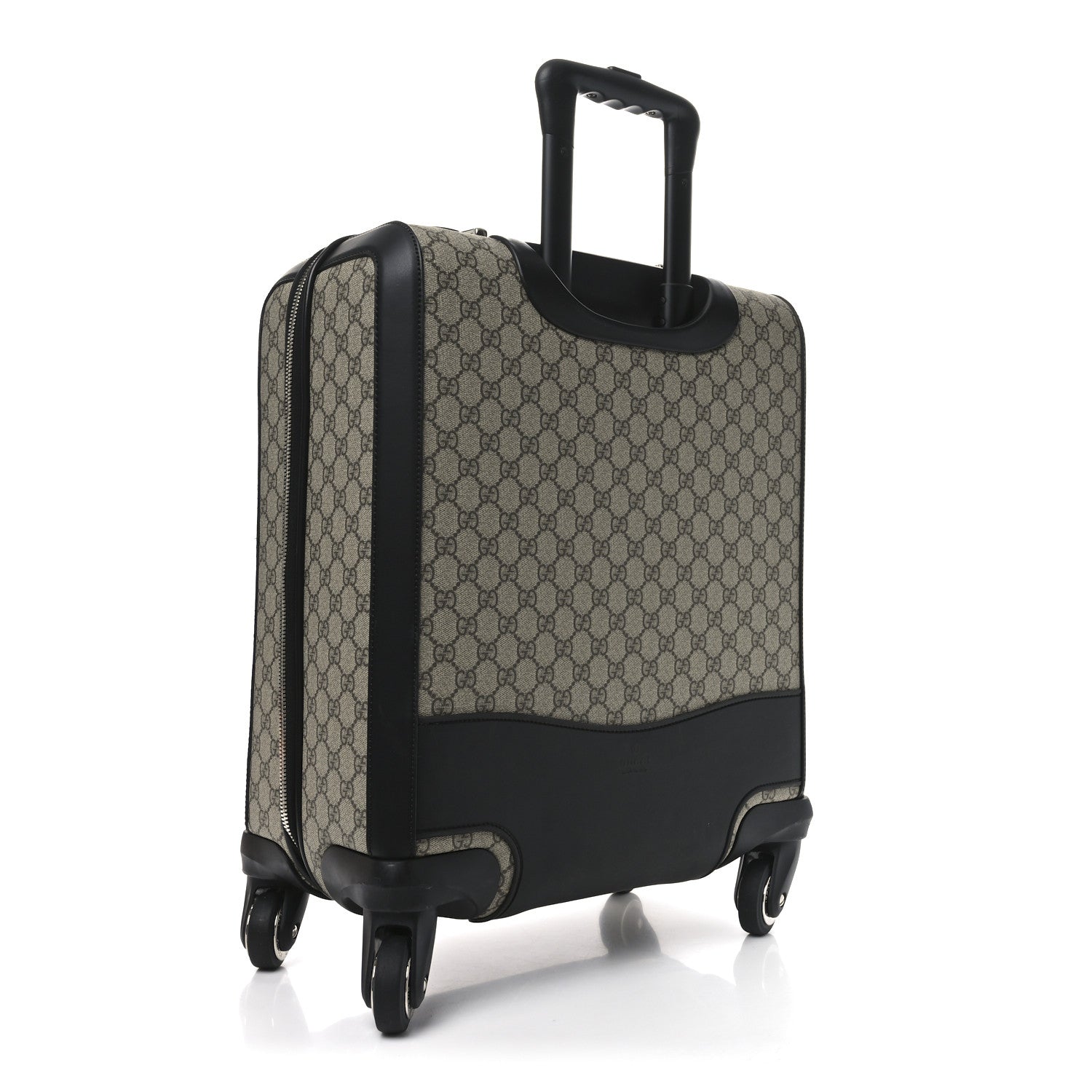 Gucci GG Supreme Monogram Calfskin Carry On Trolley Beige Ebony Black 2 of 9
