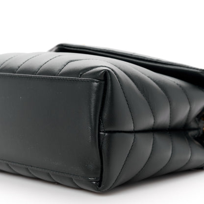 Saint Laurent Calfskin Y Quilted Monogram Small Loulou Chain Satchel Black 11 of 11