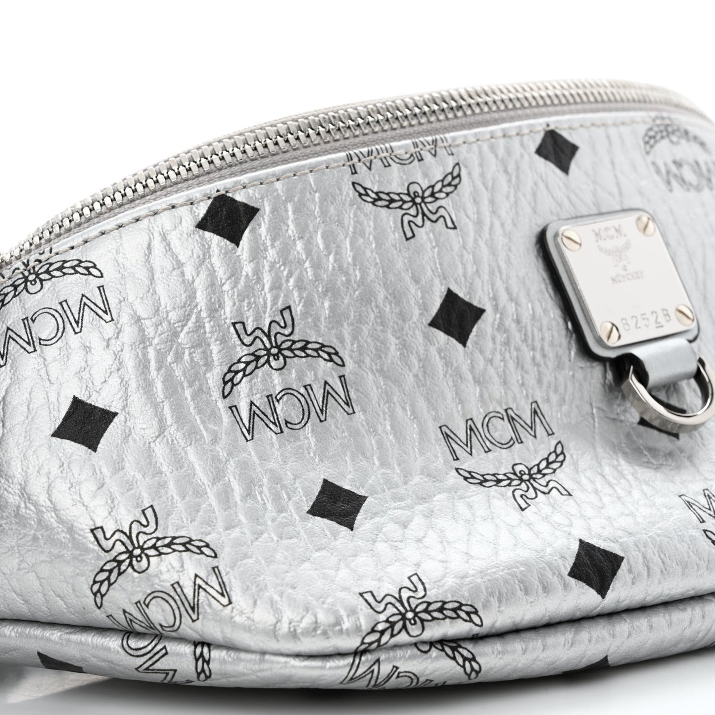 Metallic Visetos Stark Belt Bag Silver