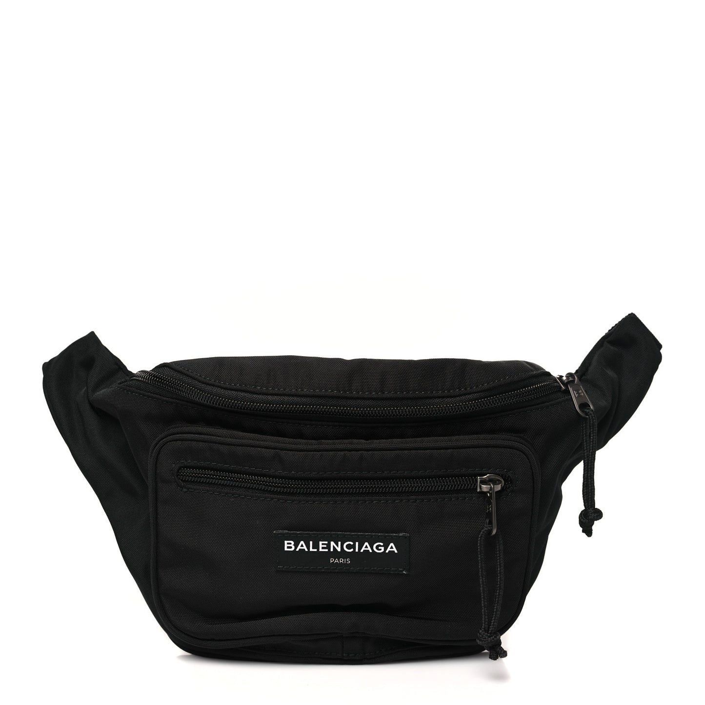 Nylon Canvas Logo Explorer Beltpack Black White