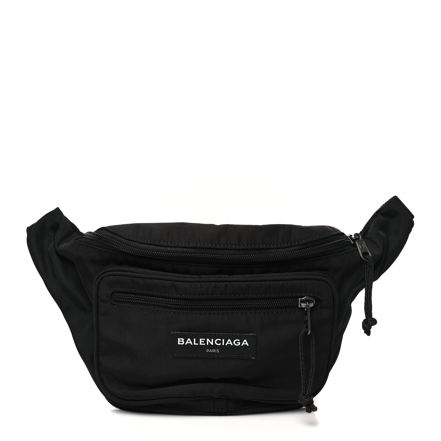 Balenciaga Nylon Canvas Logo Explorer Beltpack Black White 1 of 9