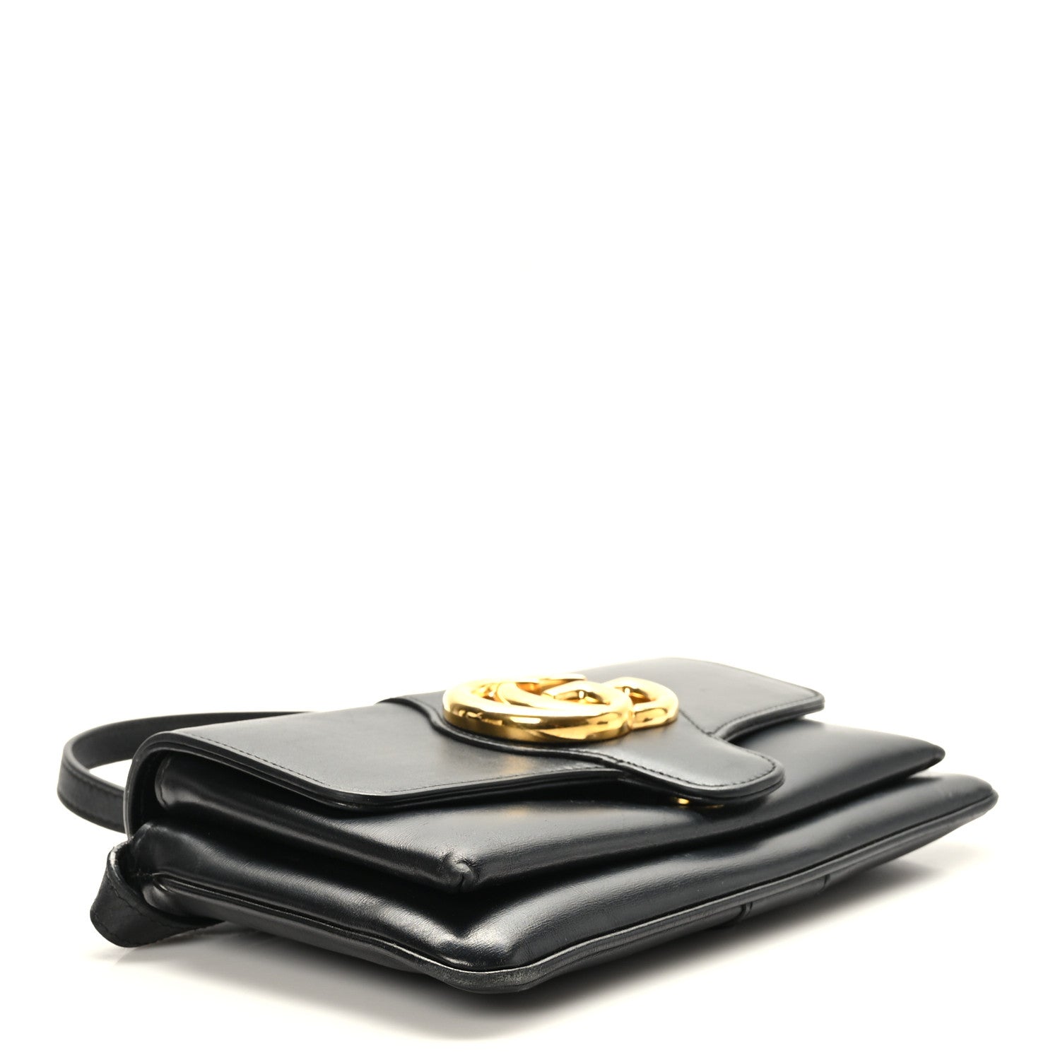 Gucci Vitello Palmellato Lux Small Arli Flap Shoulder Bag Black 4 of 11