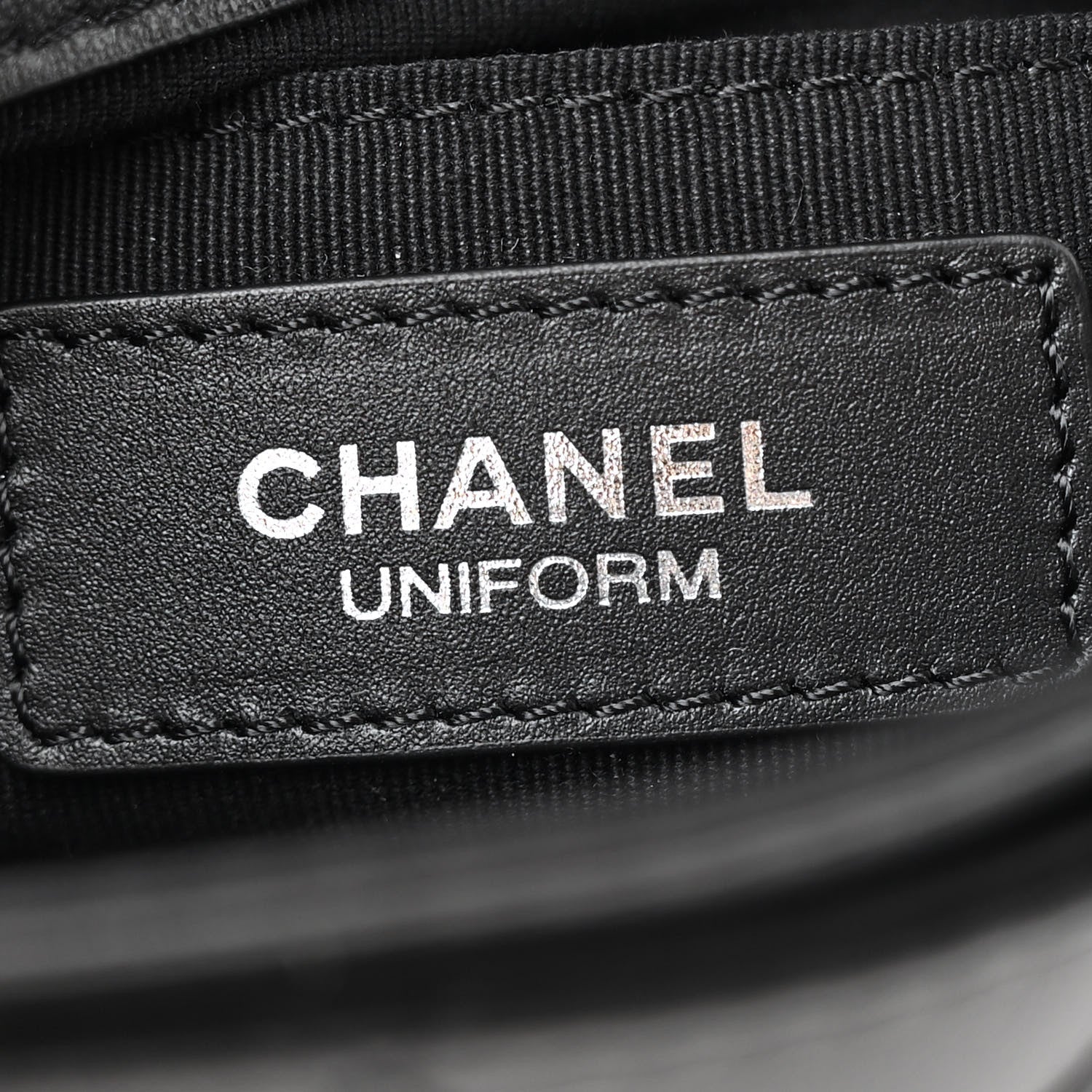 Chanel Calfskin Quilted CC Uniform Flap Belt Bag Black 6 of 10