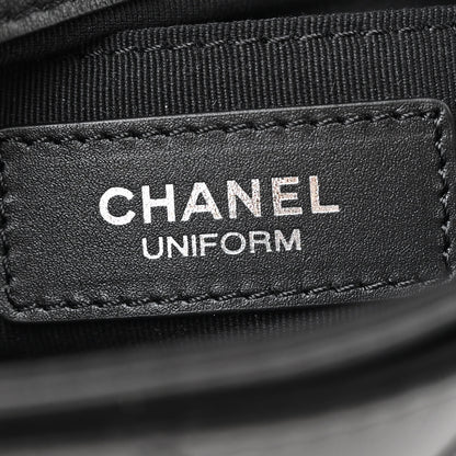 Chanel Calfskin Quilted CC Uniform Flap Belt Bag Black 6 of 10
