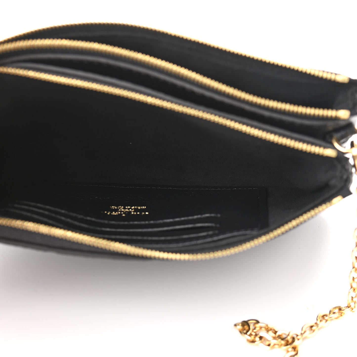 Empreinte Double Zip Pochette Black