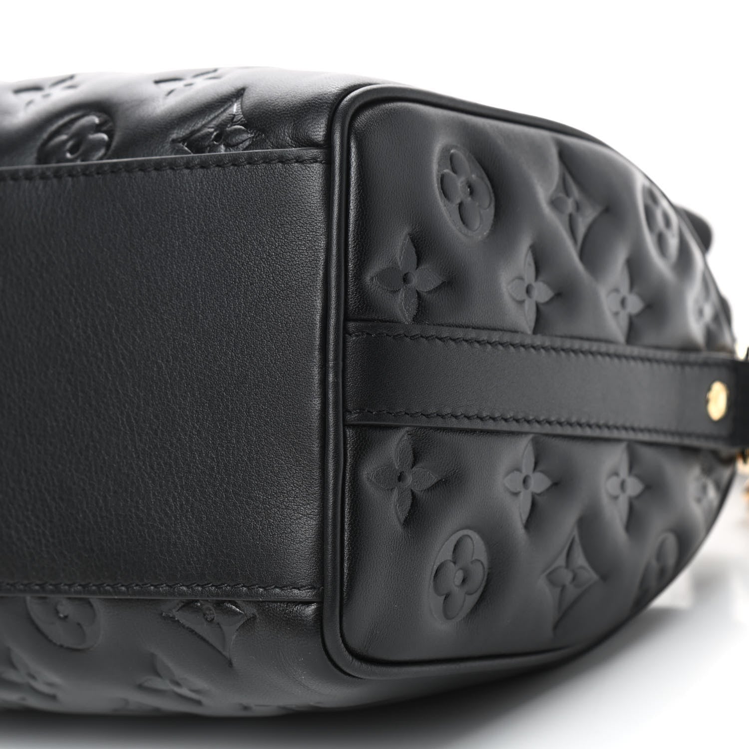 Louis Vuitton Lambskin Embossed Monogram Speedy 22 Bandouliere Black 8 of 8