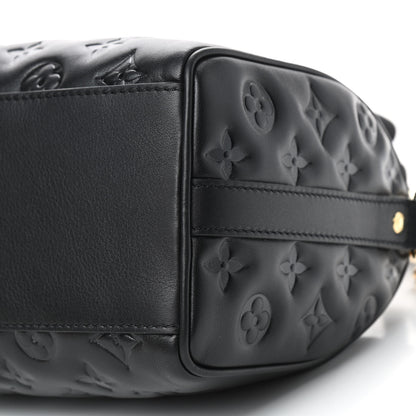 Louis Vuitton Lambskin Embossed Monogram Speedy 22 Bandouliere Black 8 of 8