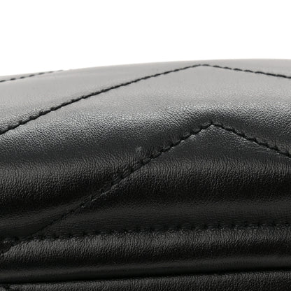 Saint Laurent Calfskin Y Quilted Monogram Toy Loulou Crossbody Bag Black 11 of 12