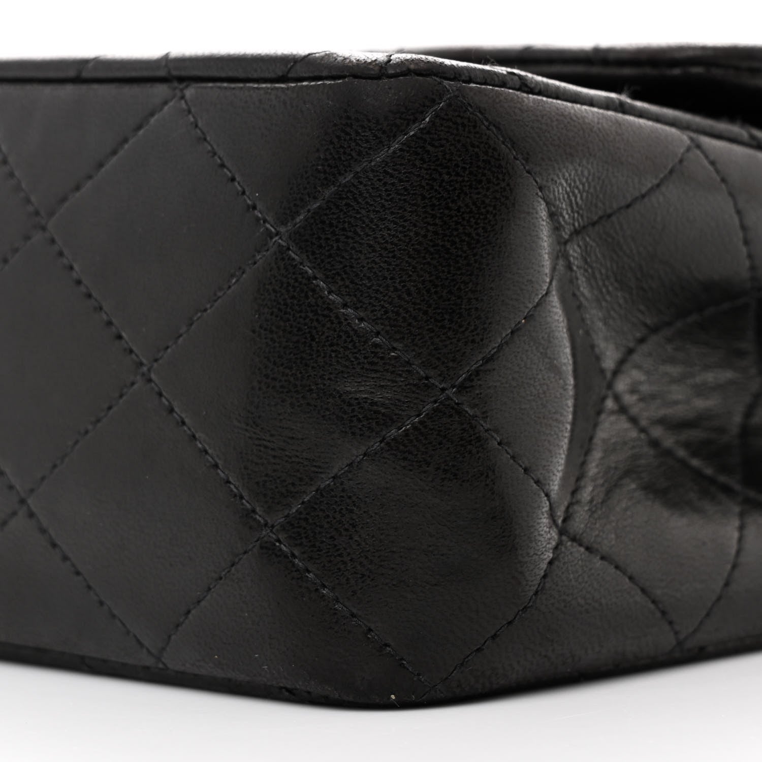 Chanel Lambskin Quilted Medium Double Flap Black 10 of 11