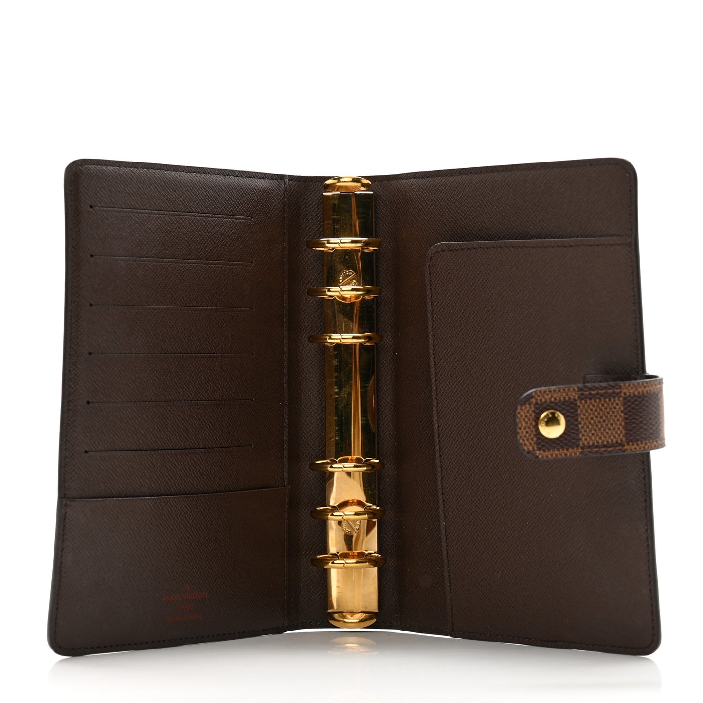 Damier Ebene Medium Ring Agenda Cover