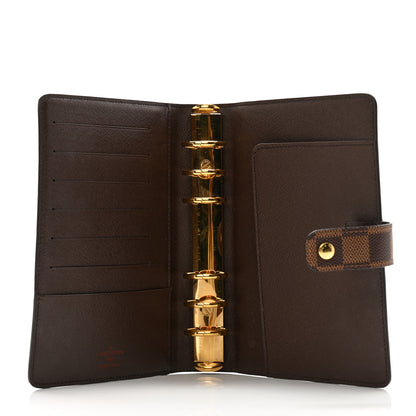 Louis Vuitton Damier Ebene Medium Ring Agenda Cover 5 of 9