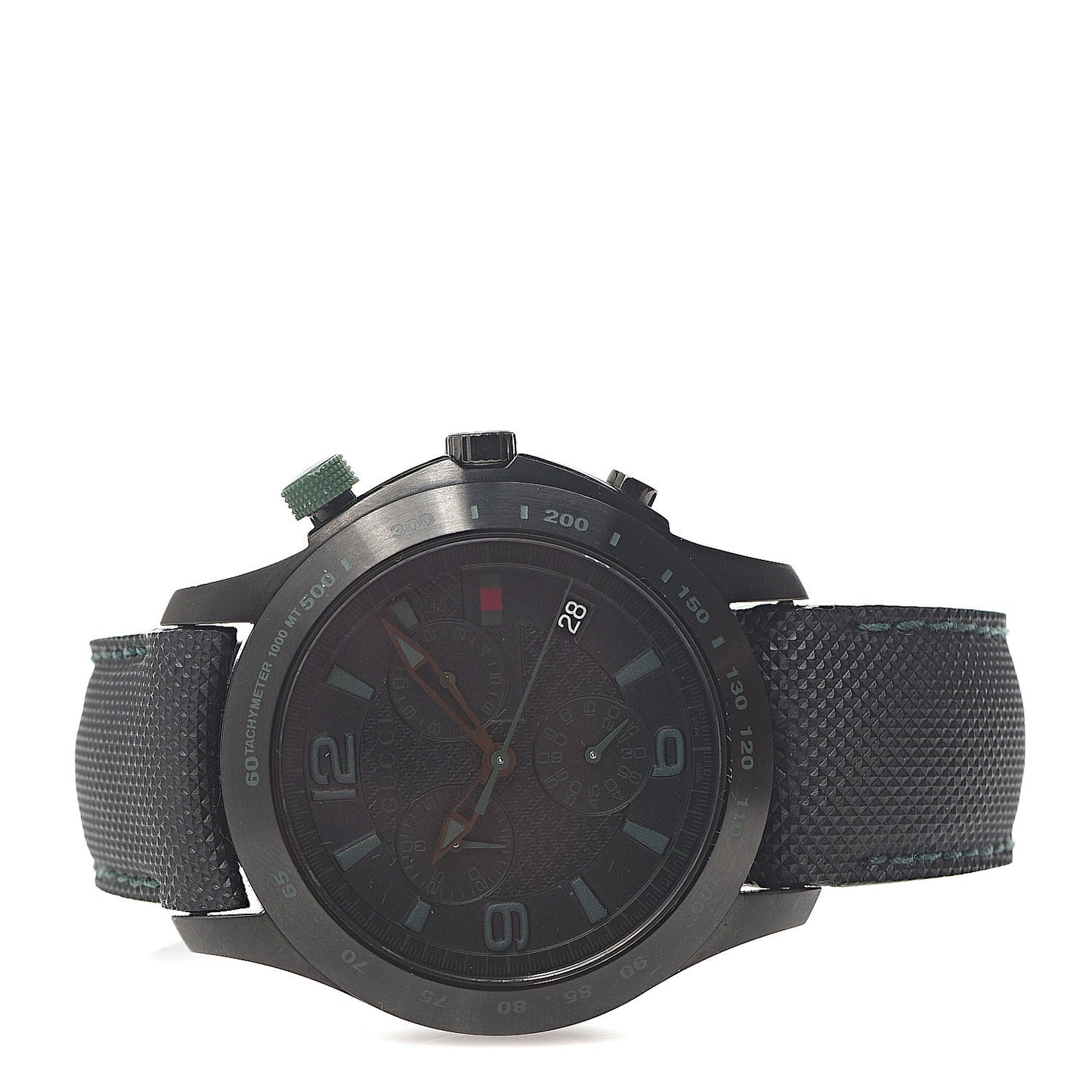 PVD Stainless Steel Nylon 45mm G-Timeless Chronograph Quartz Watch Black