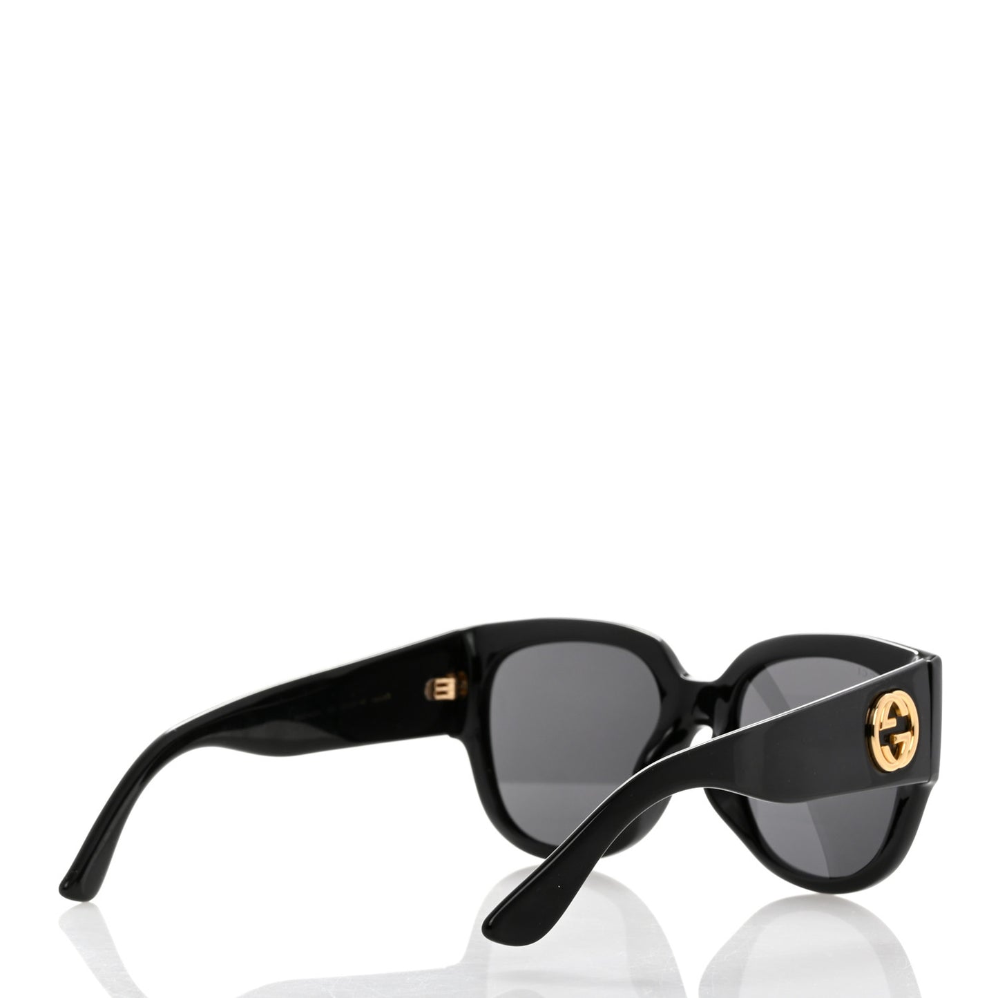 Acetate Square Frame Sunglasses GG0142SA Black