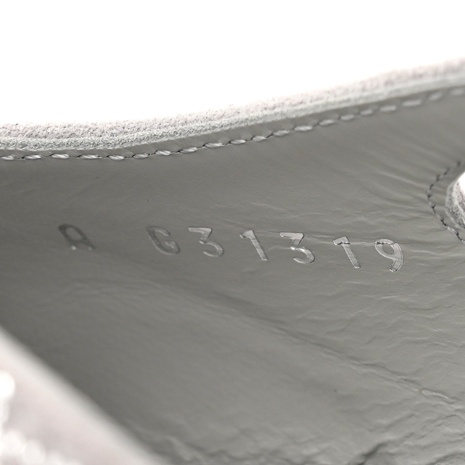 Chanel Suede Crystal Grosgrain Cap Toe CC Slingback Flats 36.5 Gray Silver Black 9 of 10