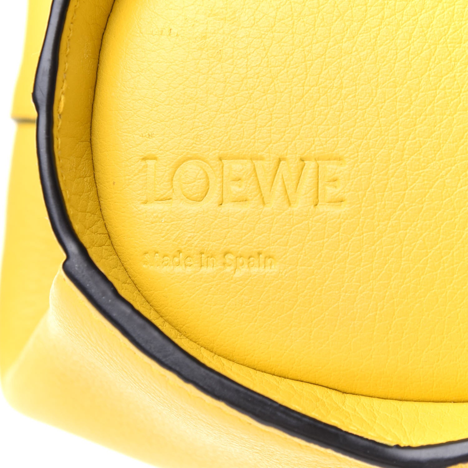 Loewe Calfskin Mini Elephant Crossbody Bag Yellow 5 of 9