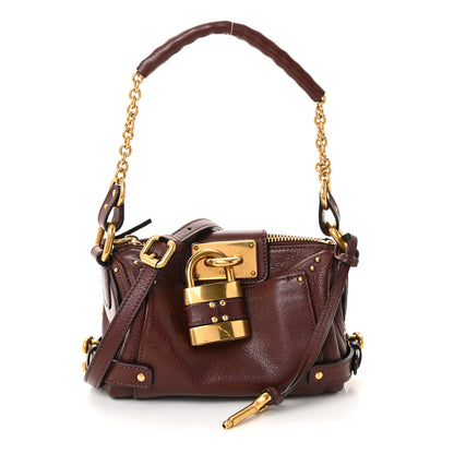 Chloe Grained Buffalo Small Paddington Chain Bag Crafty Brown 1 of 10