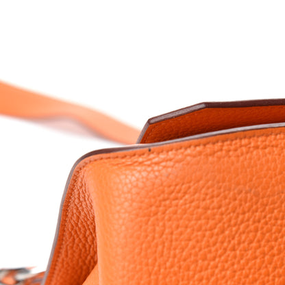 Hermes Taurillon Clemence Jypsiere 34 Orange 9 of 15