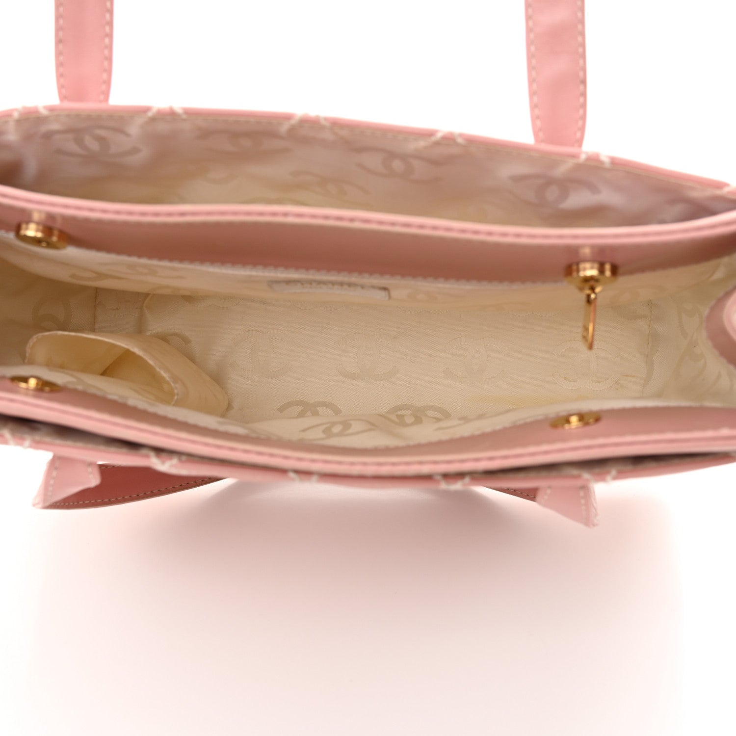 Chanel Calfskin Wild Stitch Tote Pink 5 of 16