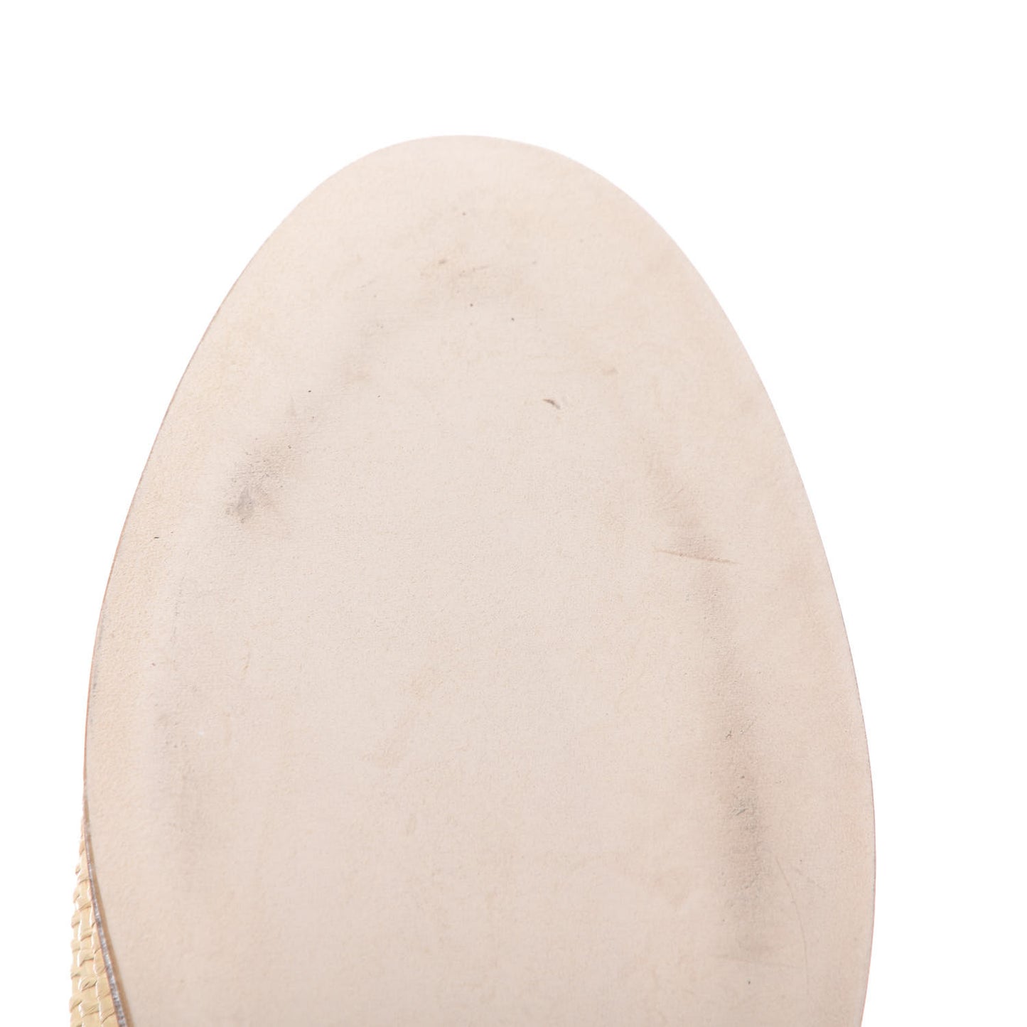 Lambskin Grosgrain CC Espadrilles 38 Beige Black