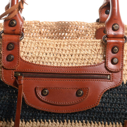 Balenciaga Panier Basket Tote Black Natural 9 of 9