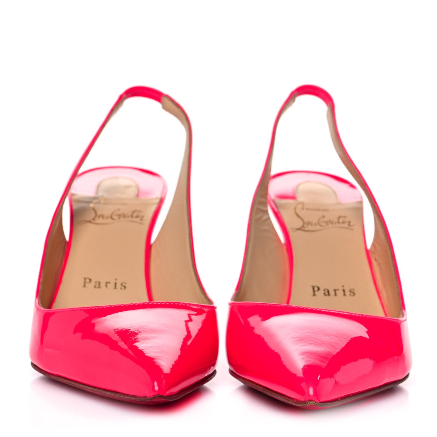 Patent Clare Sling 80 Pumps 36 Fluo Rose