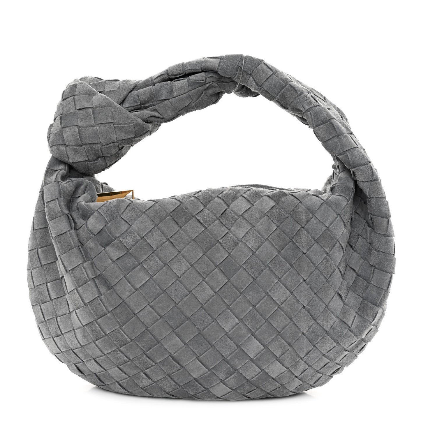 Suede Calfskin Intrecciato Teen Jodie Hobo Thunder