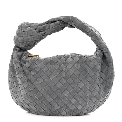 Bottega Veneta Suede Calfskin Intrecciato Teen Jodie Hobo Thunder 1 of 10
