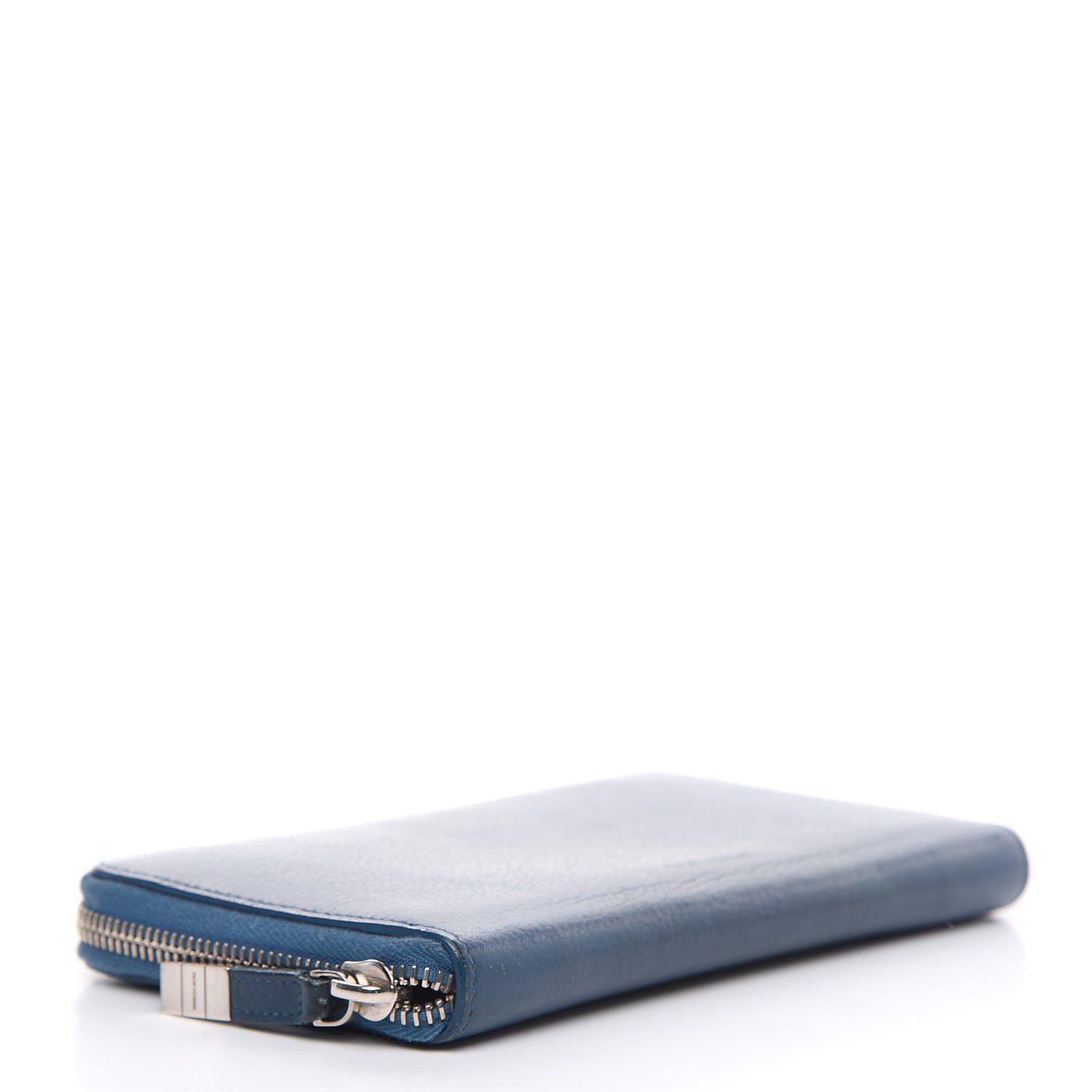 Christian Dior HOMME Grained Calfskin Zip Around Wallet Blue 4 of 17