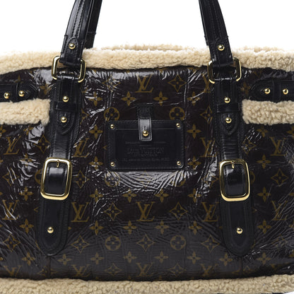 Louis Vuitton Patent Monogram Shearling Sac Thunder 8 of 12