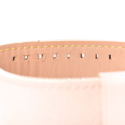 Louis Vuitton Stainless Steel Vernis Pink Mother of Pearl 28mm Tambour Quartz Watch 6 of 8