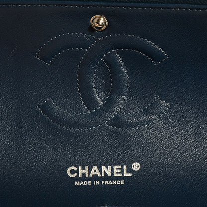 Chanel Caviar Quilted Medium Double Flap Navy 6 of 8