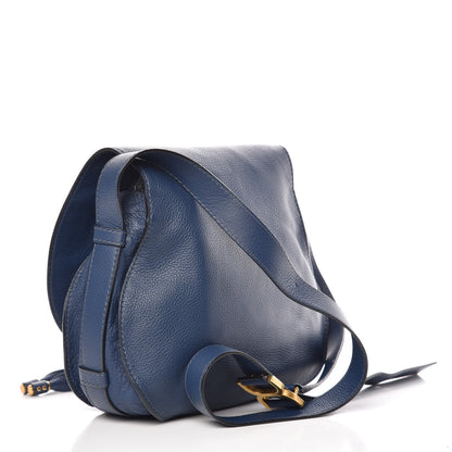 Chloe Calfskin Medium Marcie Round Crossbody Bag Royal Navy 3 of 13