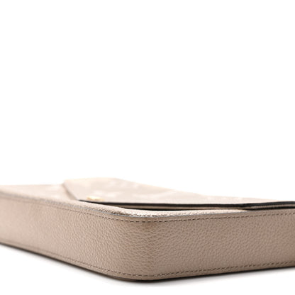 Louis Vuitton Empreinte Monogram Giant Felicie Pochette Tourterelle Creme 8 of 8