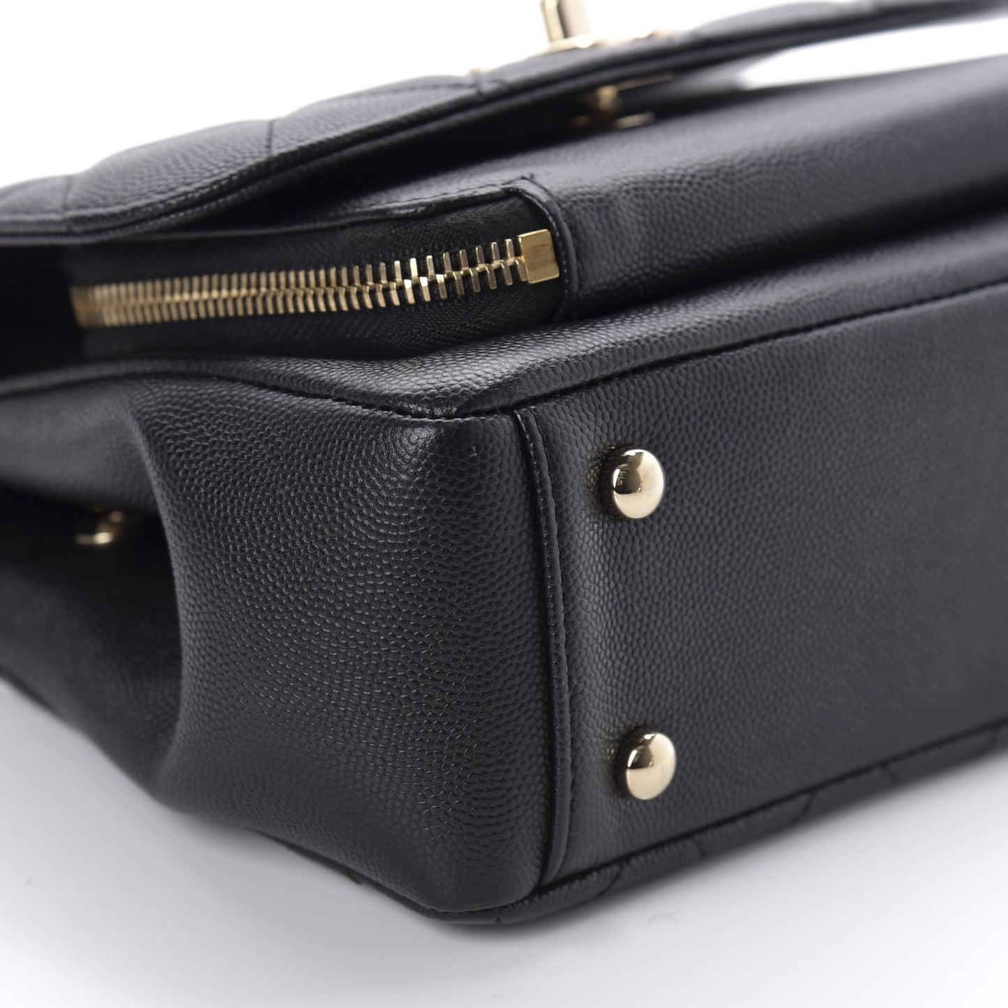 Caviar Quilted Small Business Affinity Flap Black