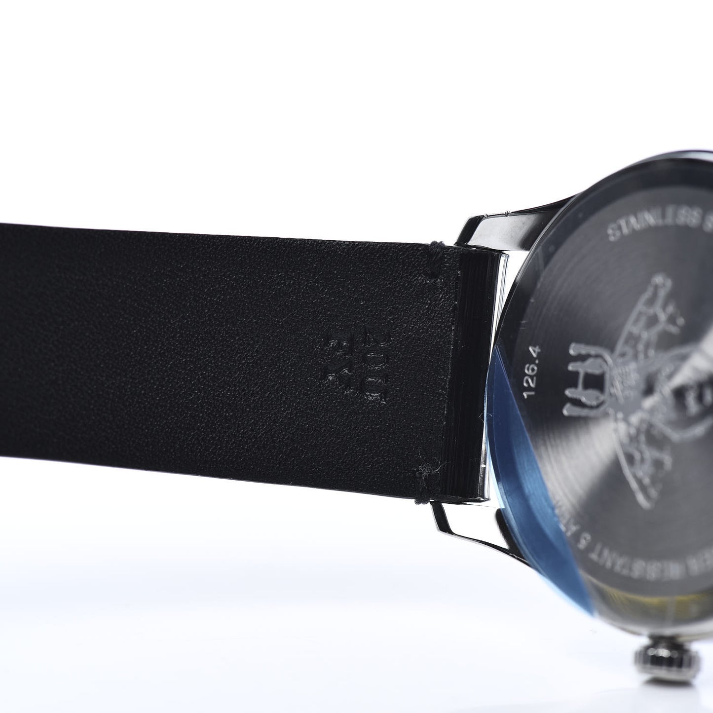 Stainless Steel Calfskin 38mm G-Timeless Bee Star Hologram Quartz Watch Black