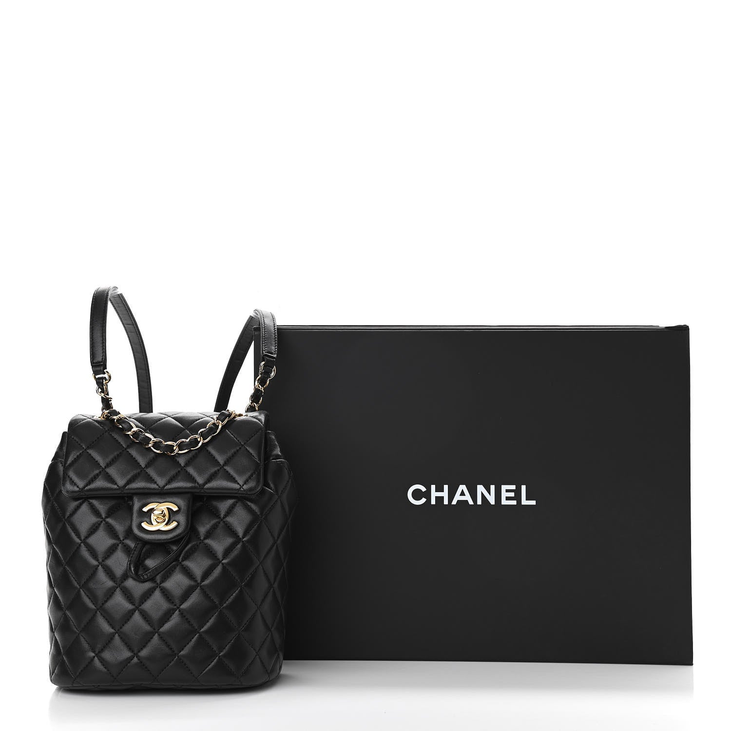 Chanel Lambskin Quilted Mini Urban Spirit Backpack Black 16 of 16