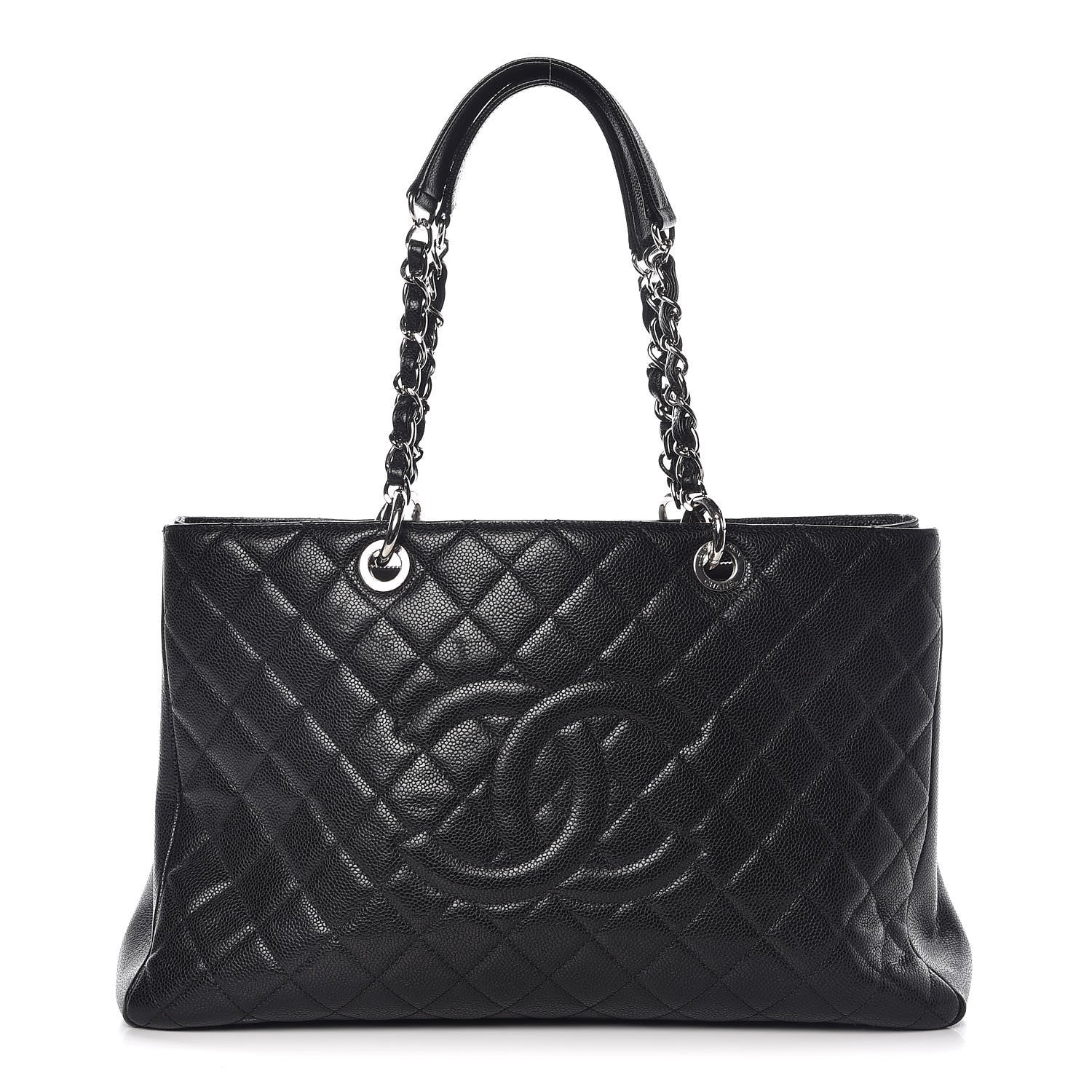 Chanel Caviar Quilted XL Grand Shopping Tote GST Black 1 of 17